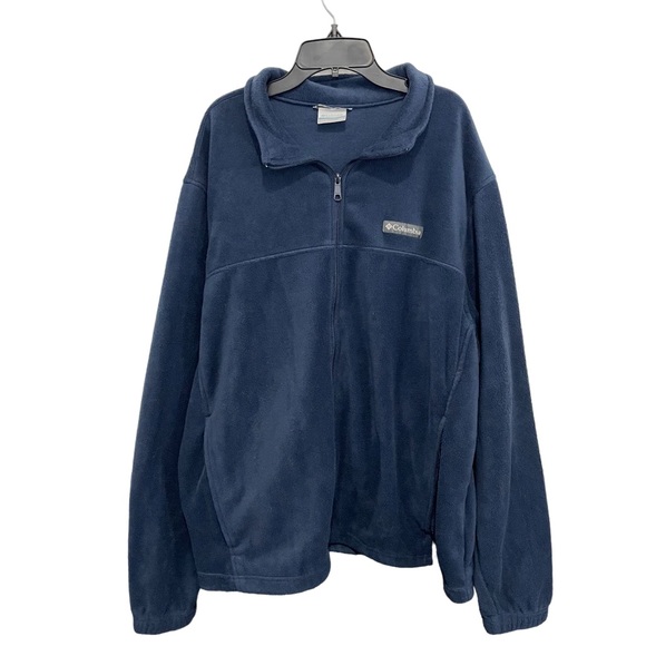 Columbia Other - Columbia Fleece Jacket Men’s Size XXL Full Zip Navy Blue